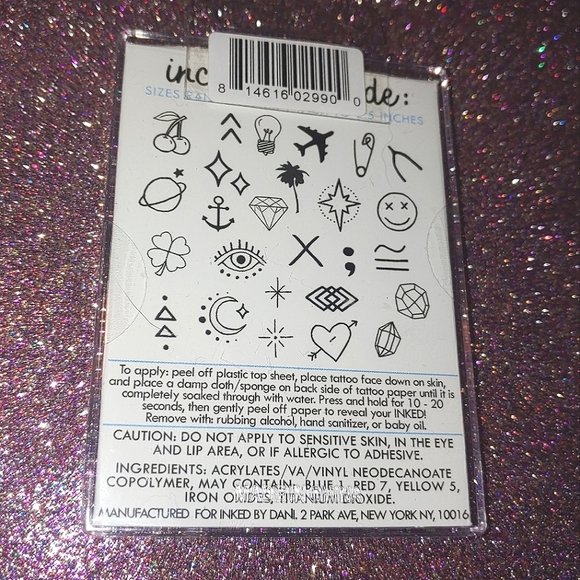 Lil Tats Pack Temporary Tattoos Inked by Dani Cherry ❤ 🍀 Airplane 🌴 - Picture 4 of 4